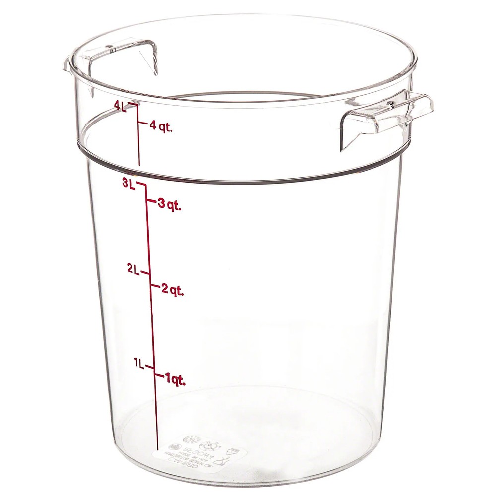 Cambro RFSCW4135 Round Storage Container Clear 4qt