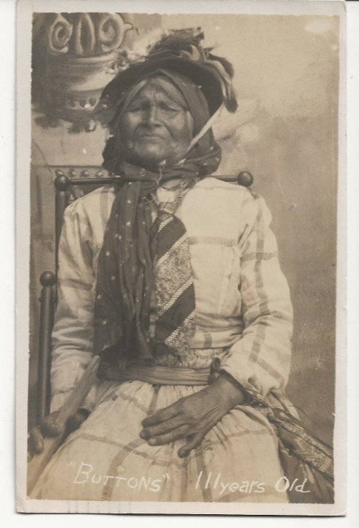 SCARCE 1912 OREGON CALIFORNIA NATIVE AMERICAN INDIAN WOMAN BORN AROUND 1800 RPPC