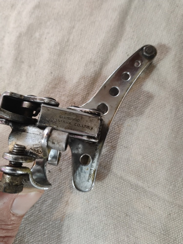 Vintage Shimano Thunderbird Front Derailer 1" Mounting Brackets