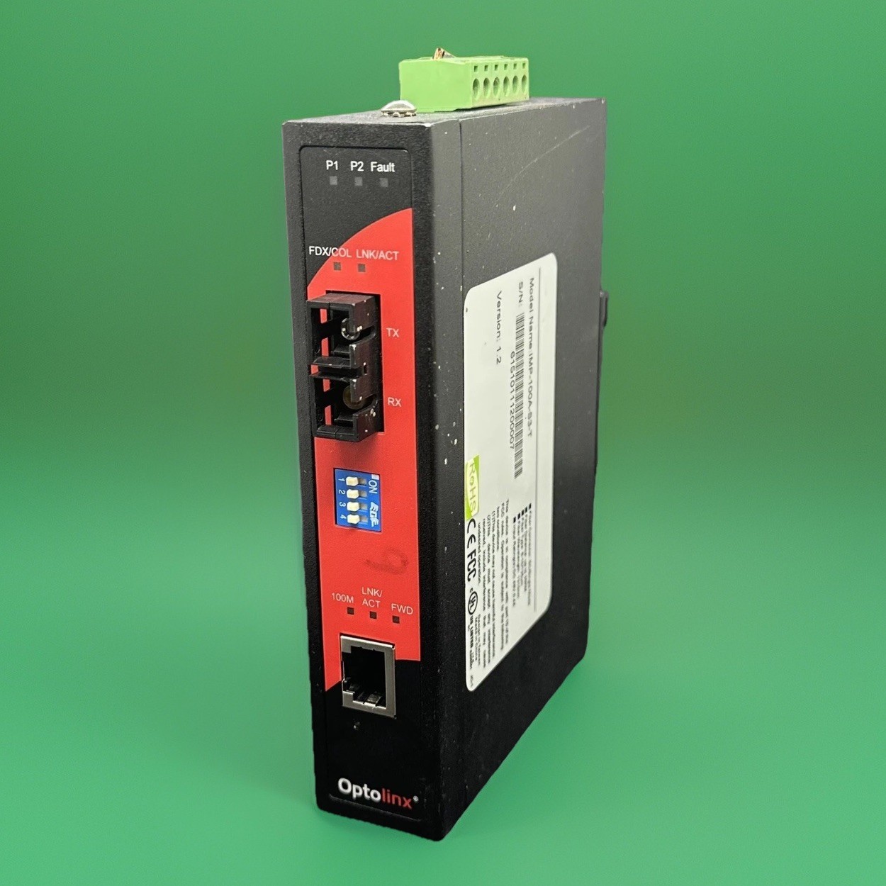 Antaira Technologies Optolinx IMP-100A-S3-T Industrial PoE Media Converter