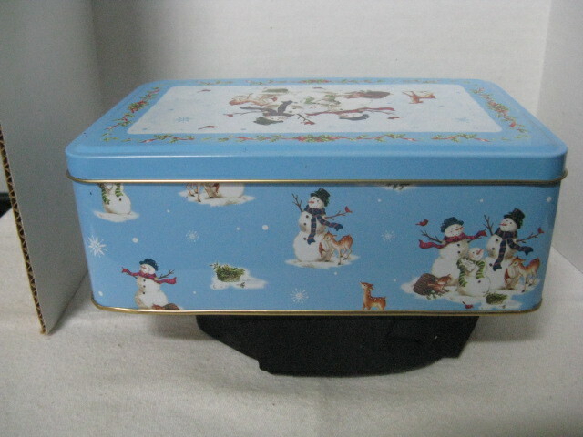 Snowmen Christmas Rectangle Tin ~ **Gift Idea