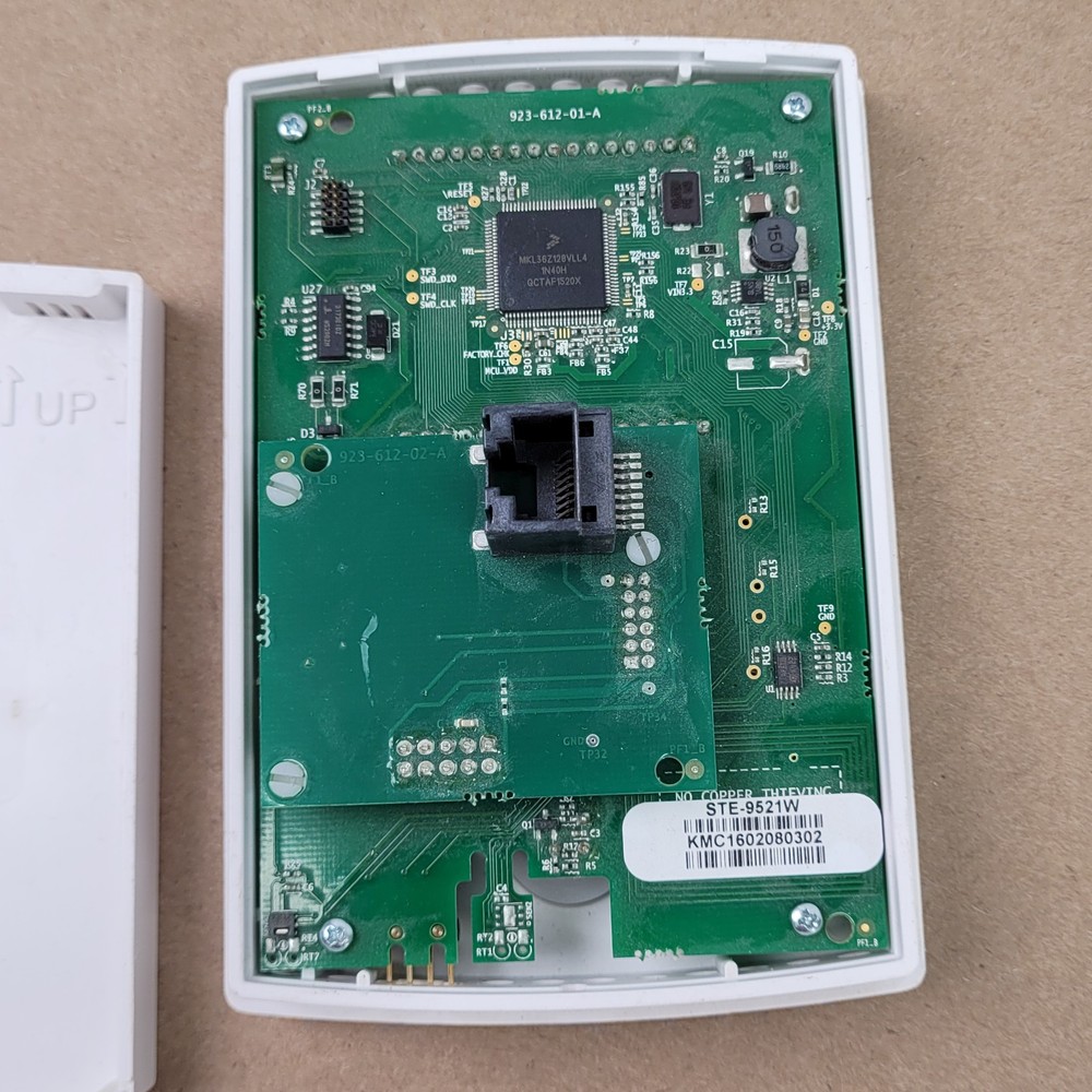 KMC Controls STE-9521W NetSensor: Temperature Humidity, Occupancy, CO2, White