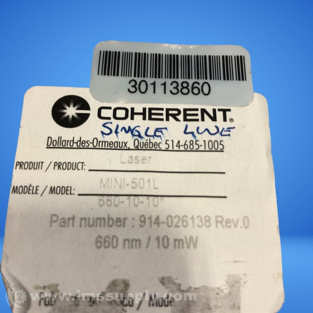 Coherent MINI501L Mini Laser FNIP