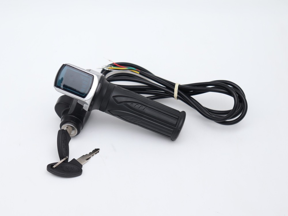 24V electric scooter throttle handle with keylock power indicator light