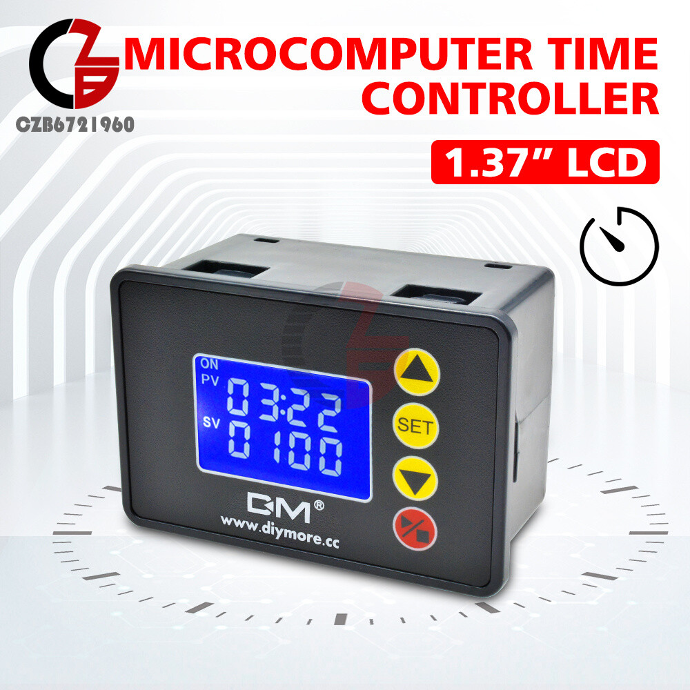 1.37" Digital LCD Microcomputer Relay Time Controller Module DC12/24V AC110-220V
