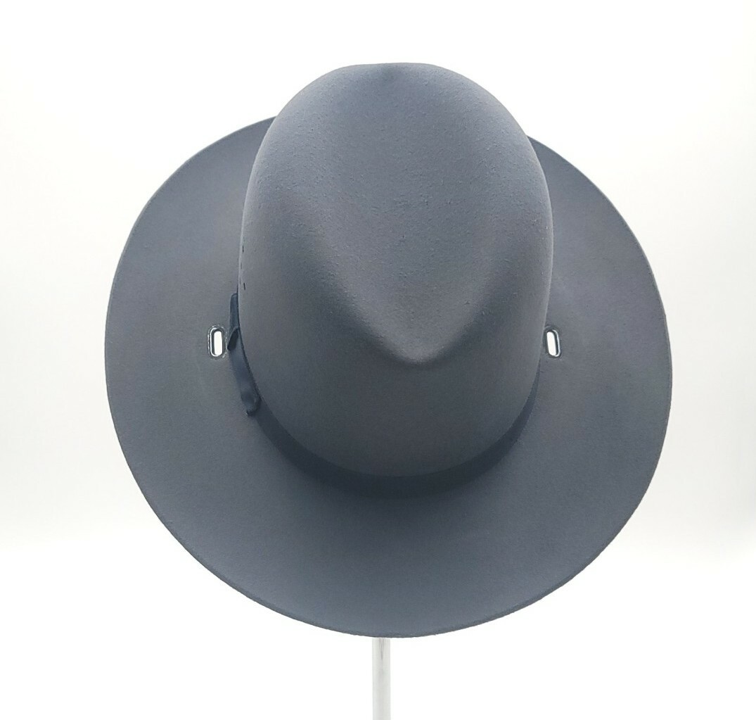 Stratton F42 Felt Self Forming Campaign Sheriff State Trooper Hat Sz 7-1/4 L.O.
