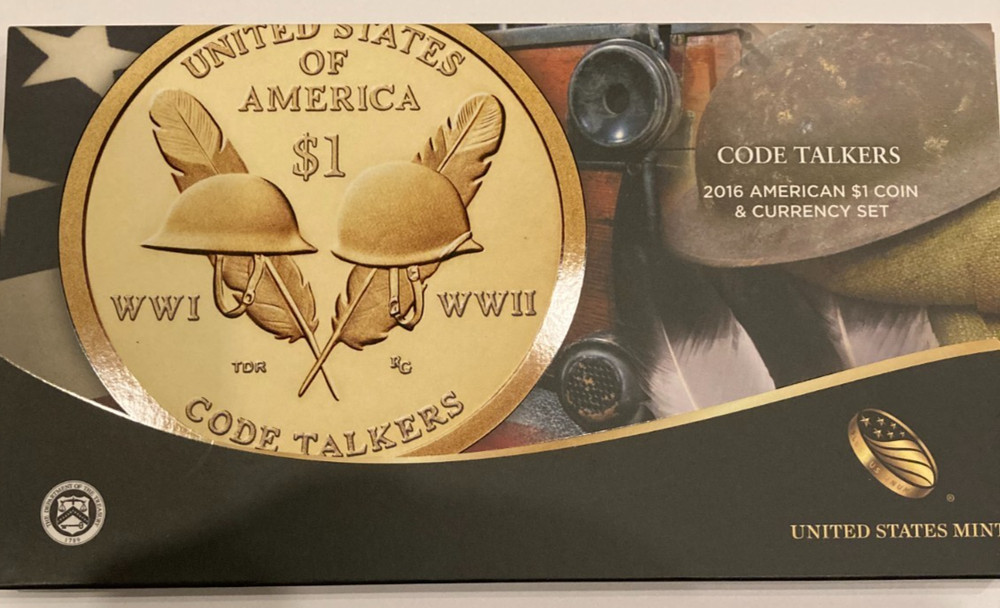 2016 Code Talkers - American $1 Coin & Currency Set