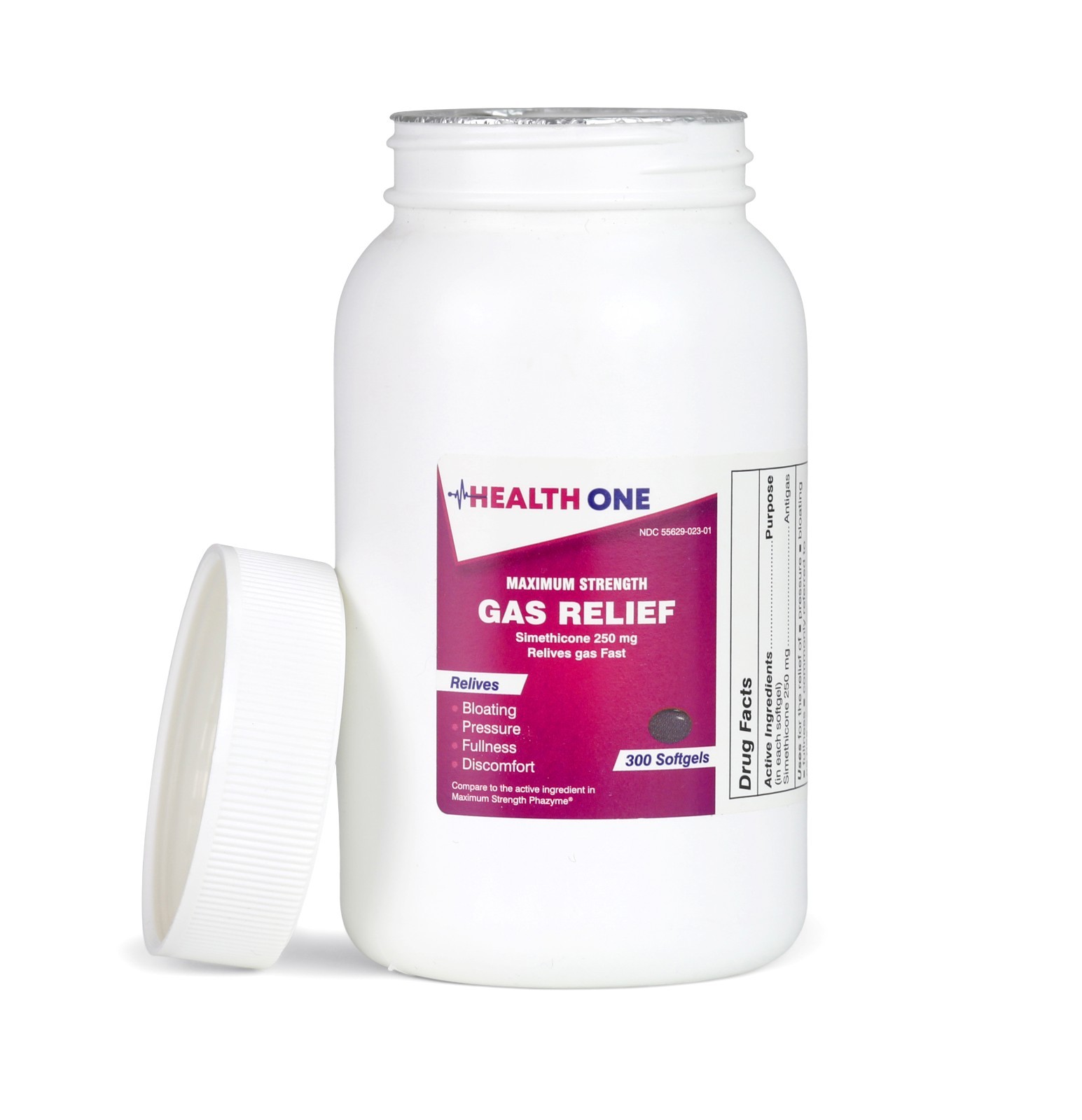 Maximum Strength Gas Relief Softgels, 250 mg Simethicone, 300 Count