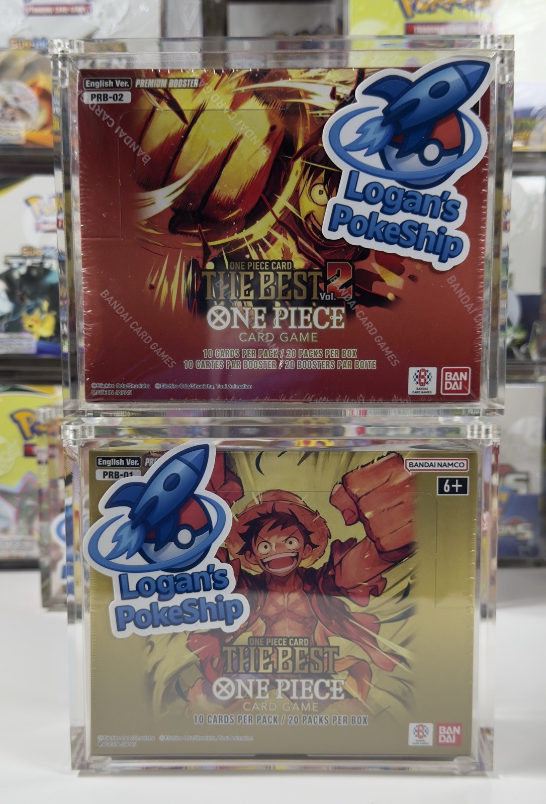 One Piece Booster Box Acrylic Case Magnetic Lid - PRB 1 And PRB-2 Only!!