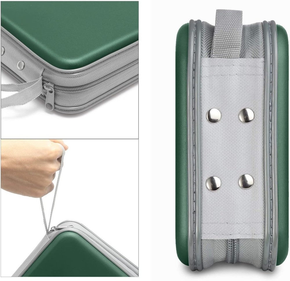 CD Case, 40 Capacity CDDVD Case Holders Wallet Hard Plastic DVD Disc Cases Stora