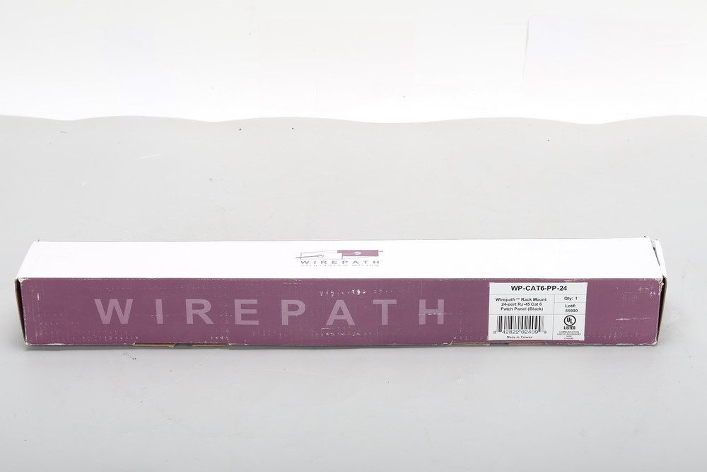 Wirepath WP-CAT6-PP-24 Rack Mount 24-Port RJ-45 CAT 6 Patch Panel - NEW