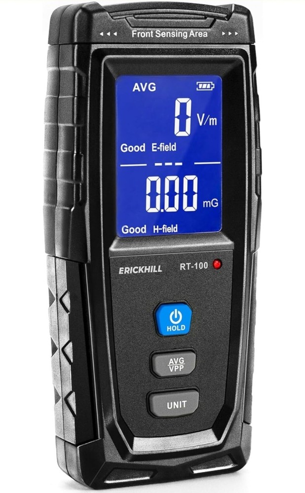 ERICKHILL EMF Meter, Detects Electric and Magnetic Fields, Handheld Digital