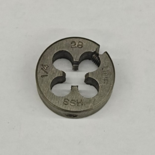 1/4"-28 UNF Round Screw Adjusting Adjustable Die HSS 13/16" OD