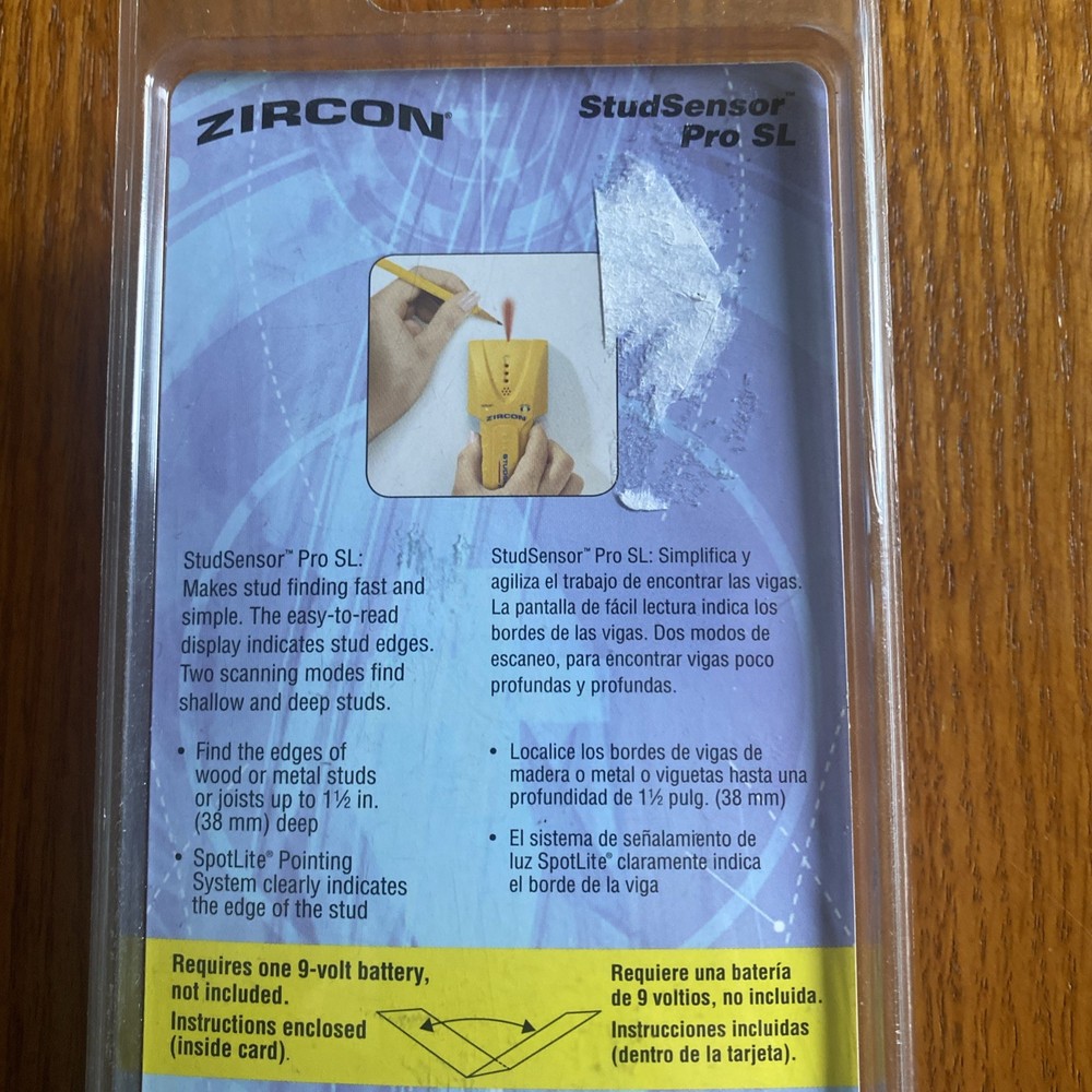 Zircon Stud Sensor Pro SL Stud Finder Edge Finding