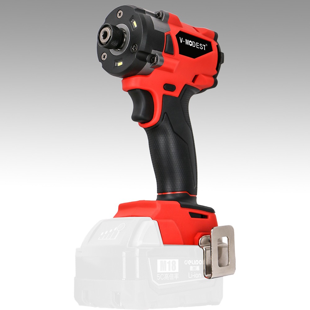 Cordless 1/4" Compact Impact Driver Compatible Milwaukee M18 Battery Bare Tool