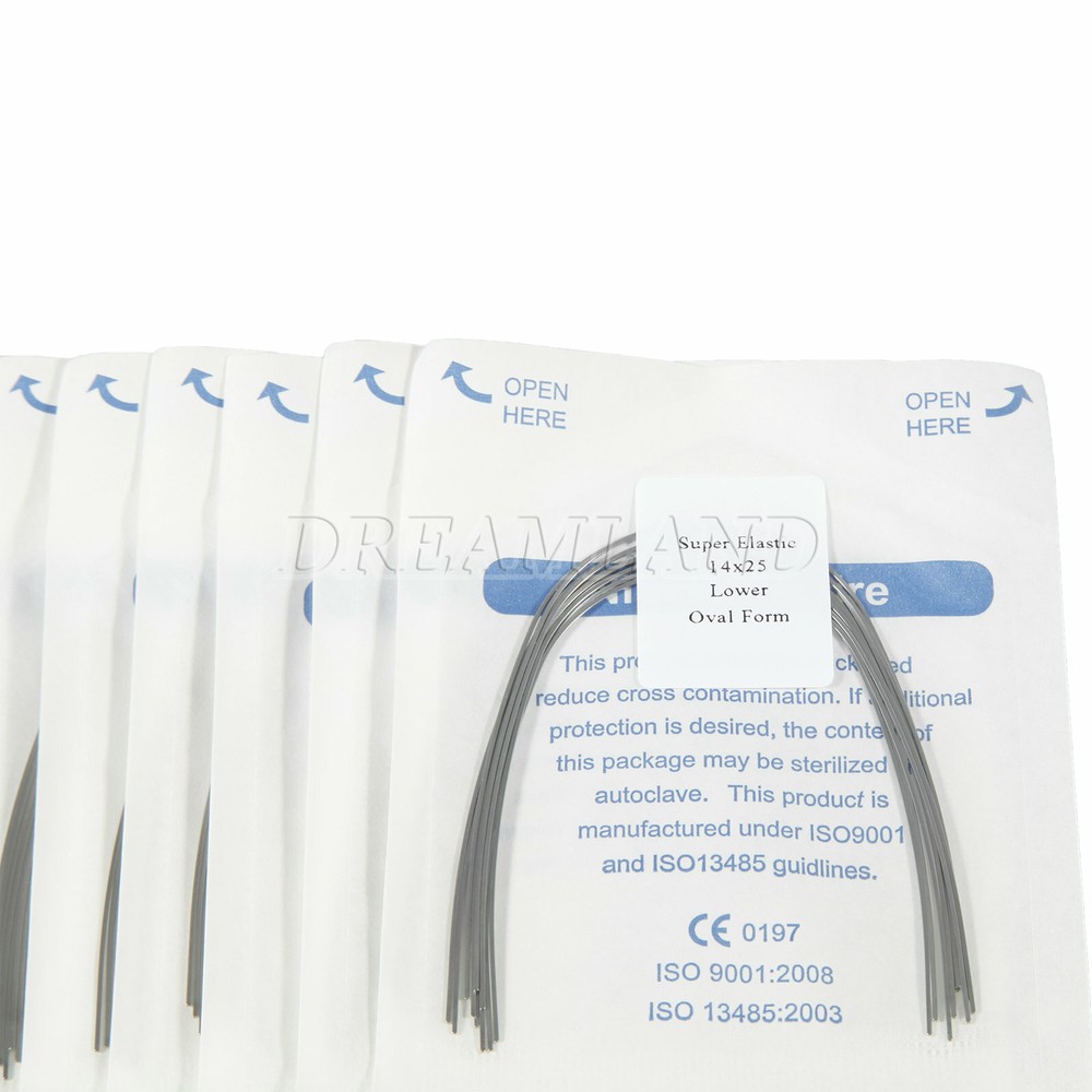 10Packs Dental Orthodontic Super Elastic Niti Rectangular Arch Wires Multi-CE