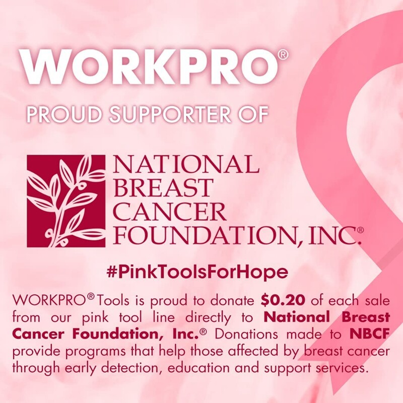 WORKPRO 75PCS Pink Tools Set Rotatable Cordless Screwdriver&Household Tool Kit