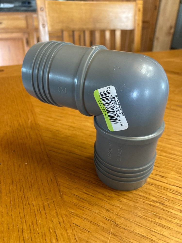 5 Pack Geneva 350720 2" Insert Elbow Pipe Fitting