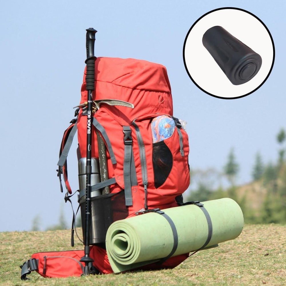 8Pcs Trekking Pole Tips Replacement Protectors, Poles Tips Cover, Rubber Tips fo