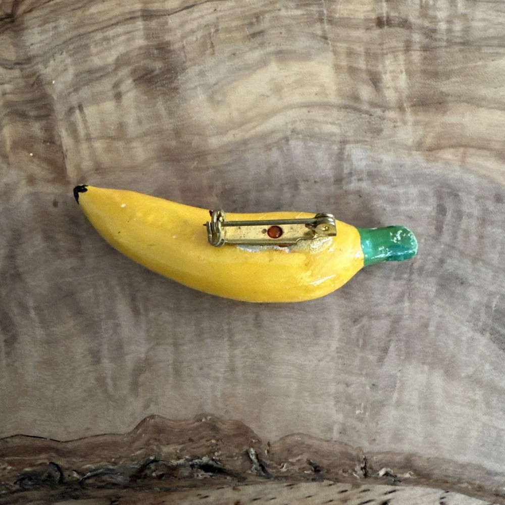 Vintage Handmade Banana Pin 2.5”
