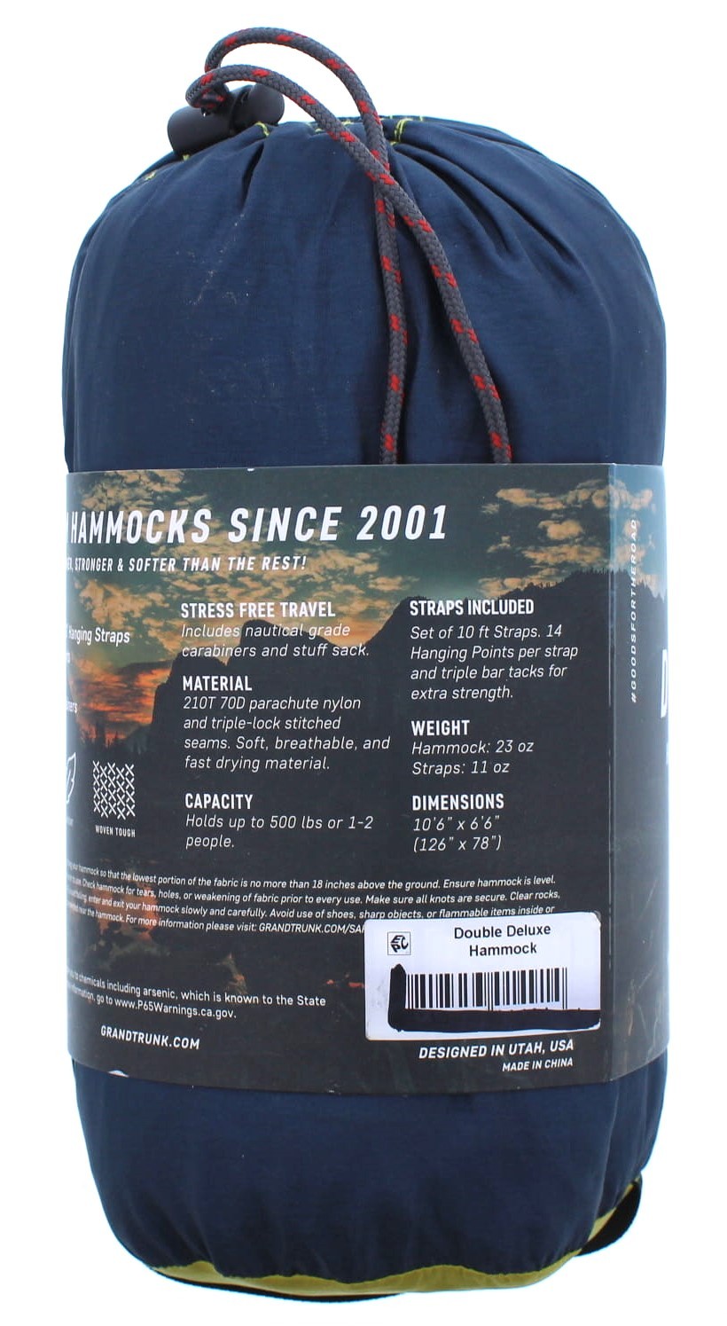 Grand Trunk Double Deluxe 2 Person Hammock