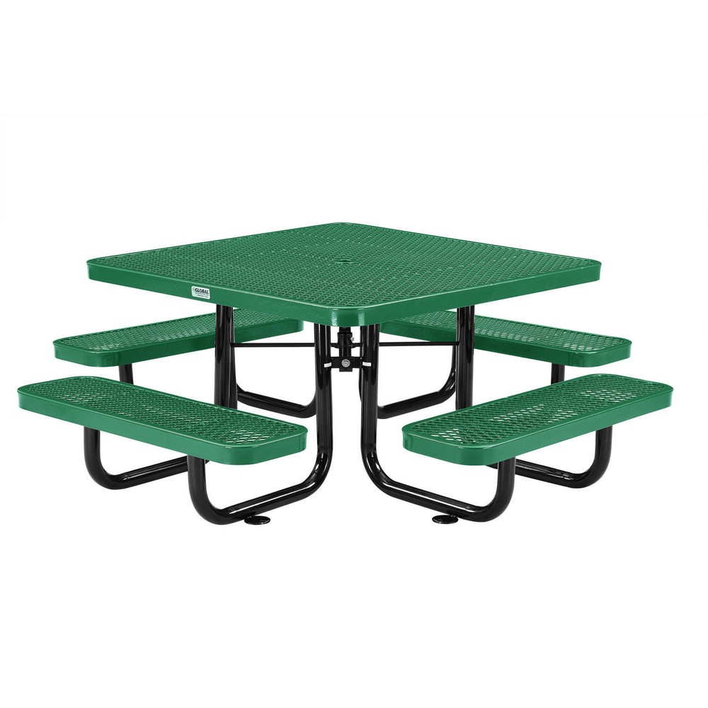 46" Child Size Square Expanded Picnic Table Green
