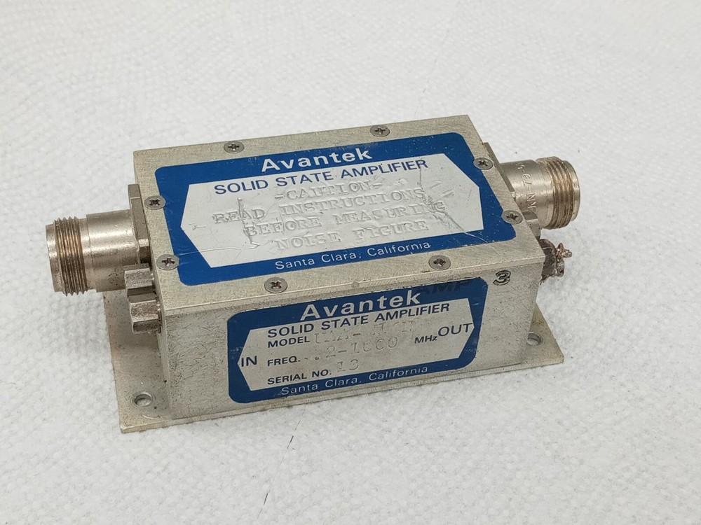 UAA-216N  AVANTEK SOLID STATE AMPLIFIER   .2 - 1000 MHz  / 24V