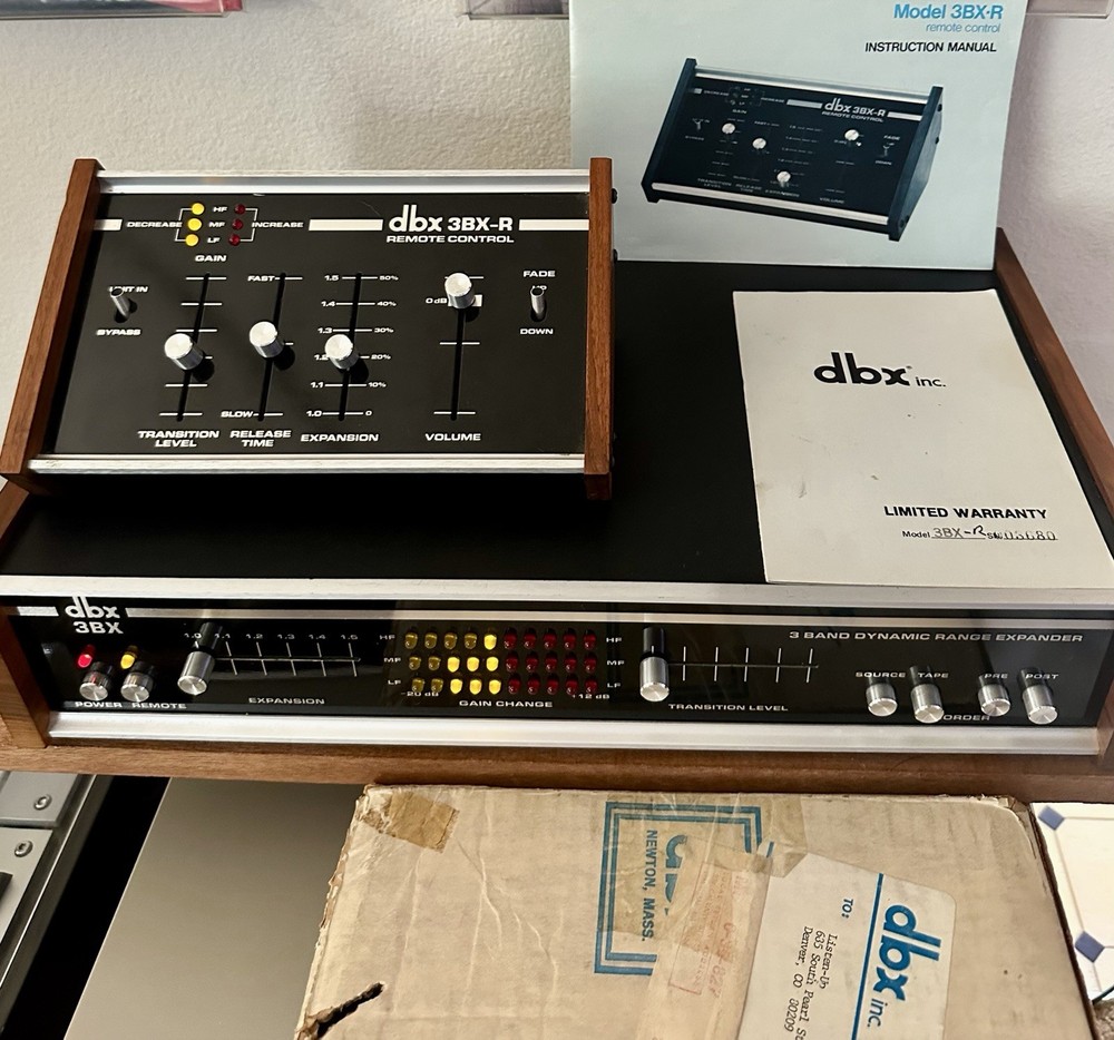 Vintage 3BX Dynamic Range Expander with 3BX-R Remote & Box - Mint Condition