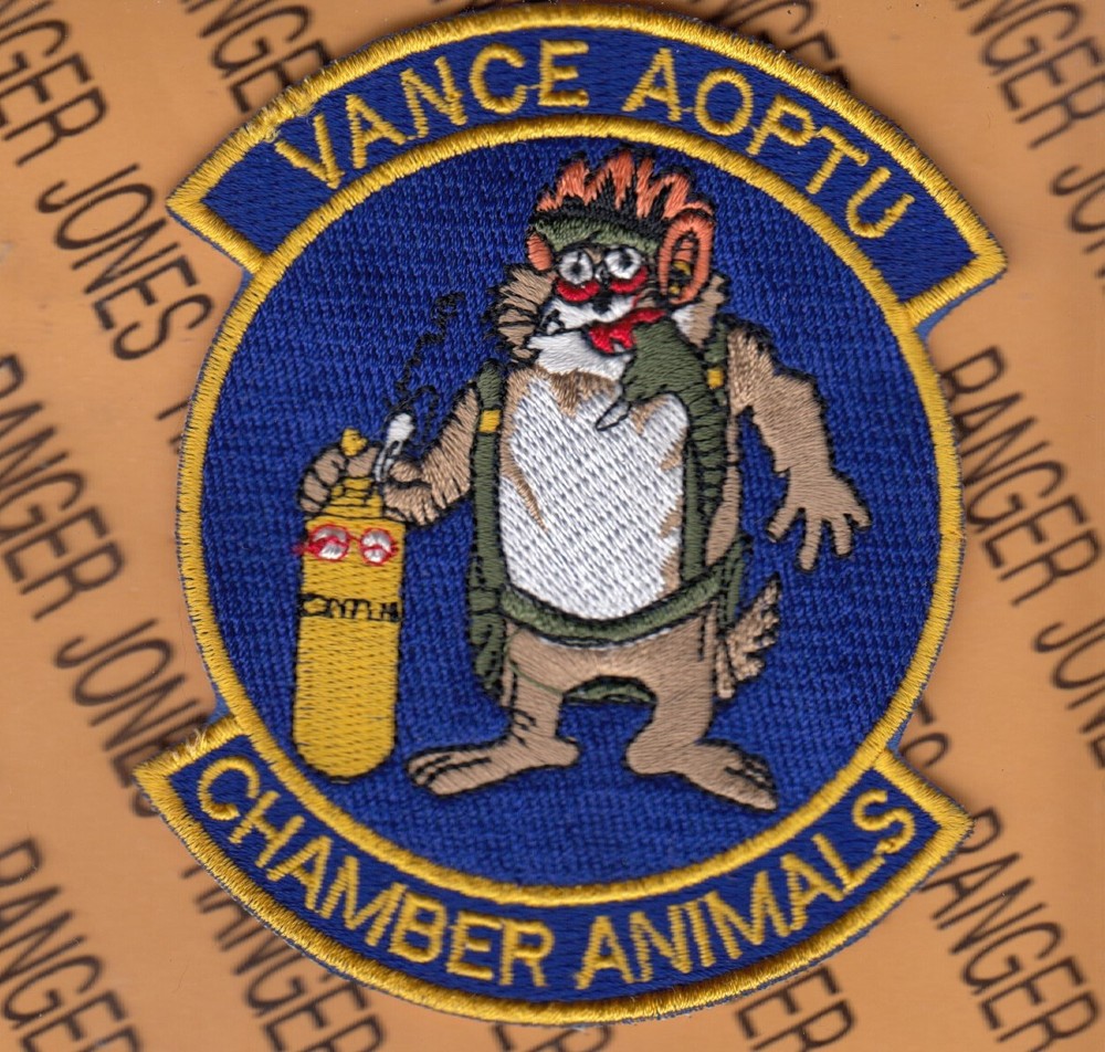 USAF Air Force Vance AOPTU Physiology Chamber Animals ~4" patch c/e