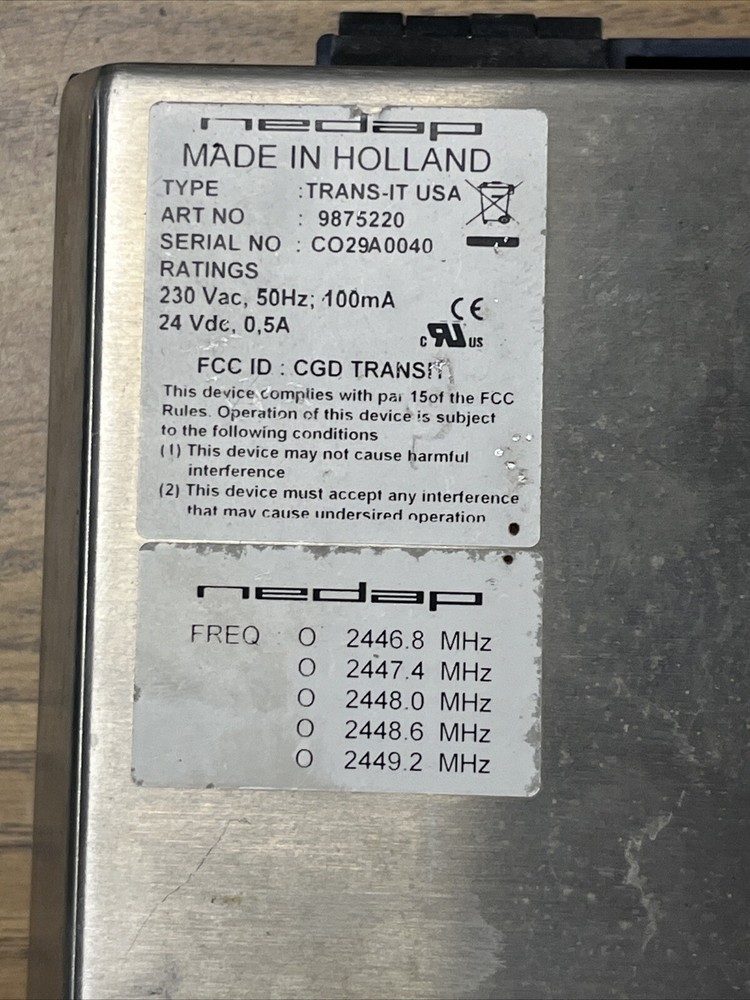 NEDAP TRANSIT Ultimate AVI Long-Range Vehicle and Driver Identification Reader