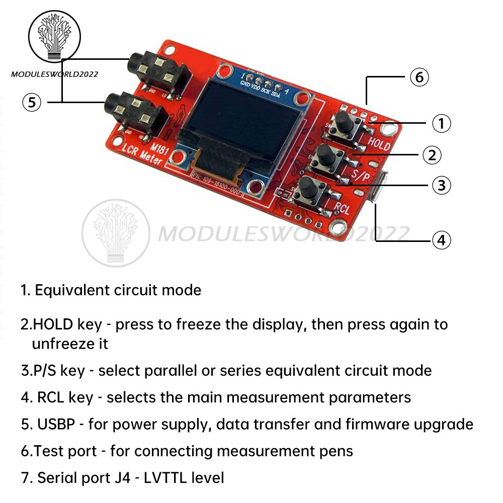 M181 LCR Tester Module High Precision Inductance Resistance Capacitance Meter