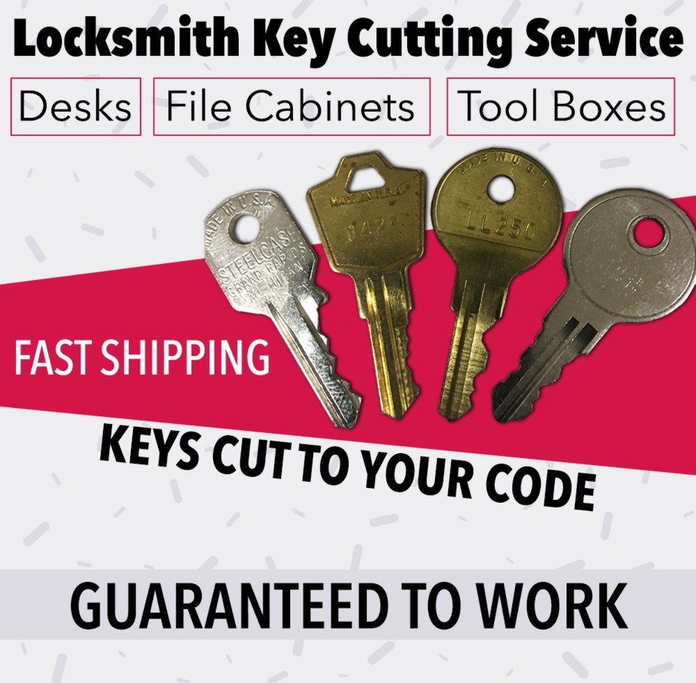 Kennedy Tool Box Keys Pre-Cut To Your Key Code Codes