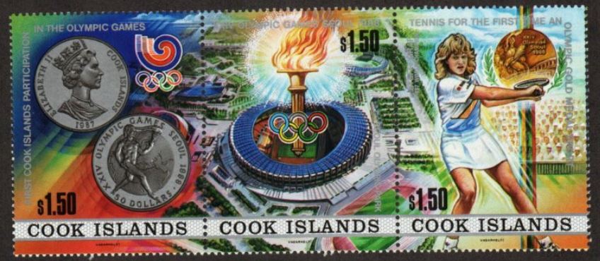 Cook Islands Stamp 998  - 88 Olympics
