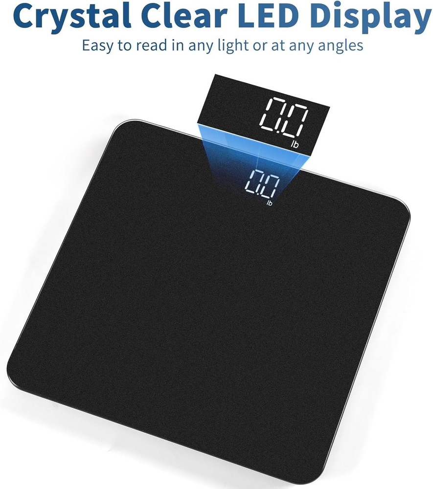 Professional 0.1lb Digital Weight Scale - 400lb Capacity, Step-On Convenience