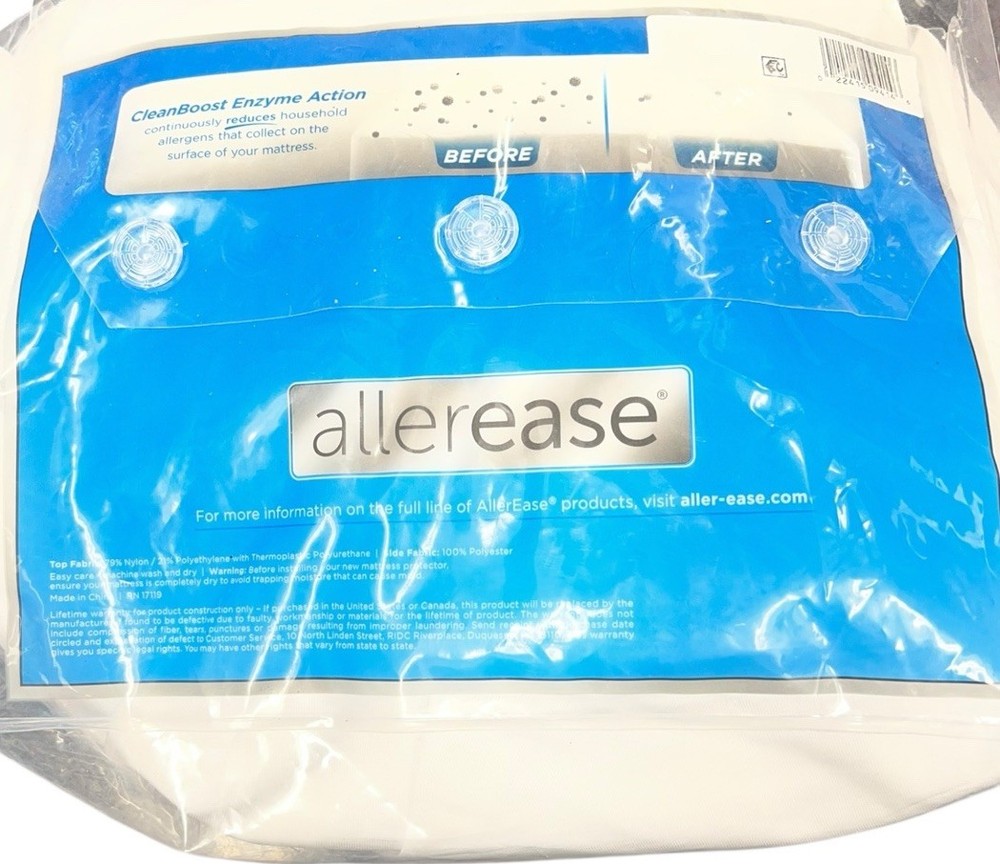 Allerease King Clean Boost Cool Touch Waterproof Machine Washable Fitted Queen