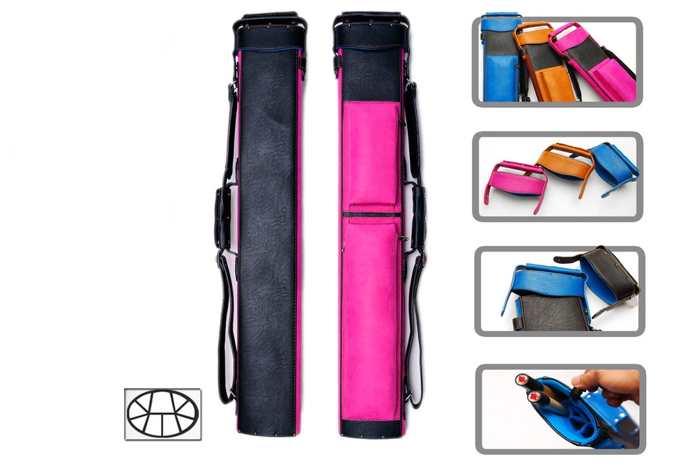 Delta 3x6 PINK TRANSFORMERS Case - Memory Foam - JB NO Case - Leather Cue Case