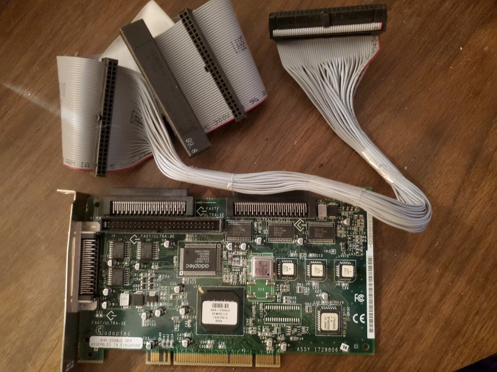 Adaptec 2940U2W Ultra Wide SCSI Controller with cable - UNTESTED