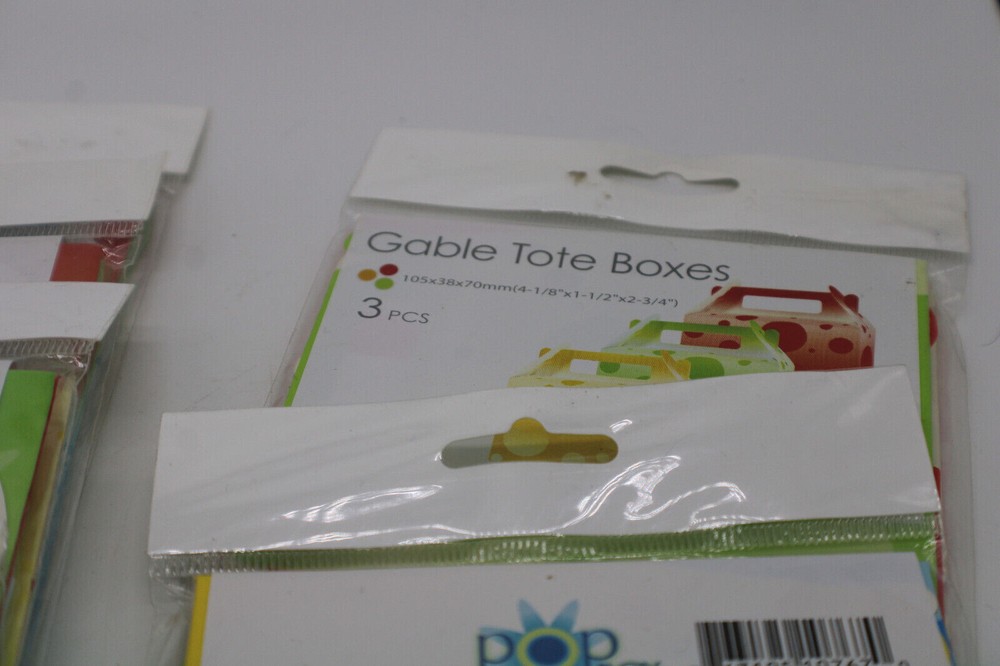 Pop Box Decorative Paper Candy/Gable Boxes 6 Ct Gable and 16 ct Candy Boxes