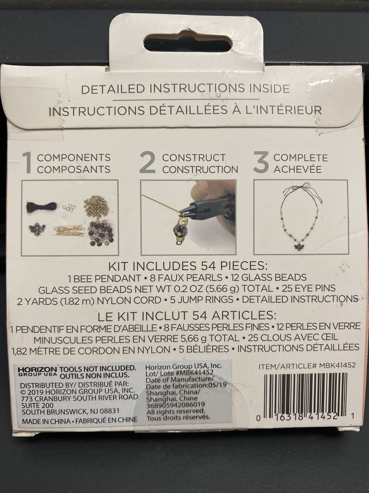 Mini Jewelry Making Kit - Bee Kind Necklace