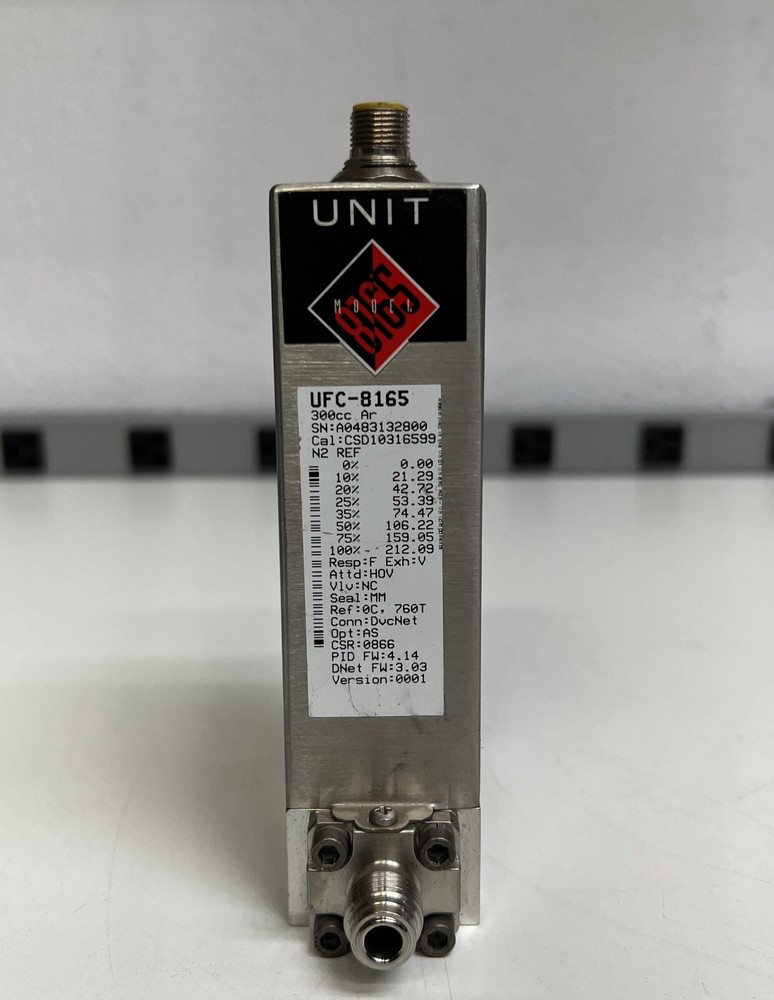 Celerity Unit UFC-8165 Mass Flow Controller 1/4" Valve (NF3/3L) MFC 800-802-1003