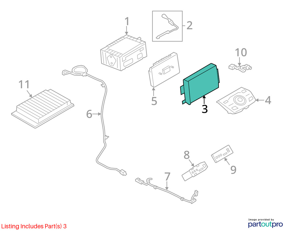 2013 Ford Escape Used 8 Display Screen CJ5T-18B955-FA No Code Reprogram Needed