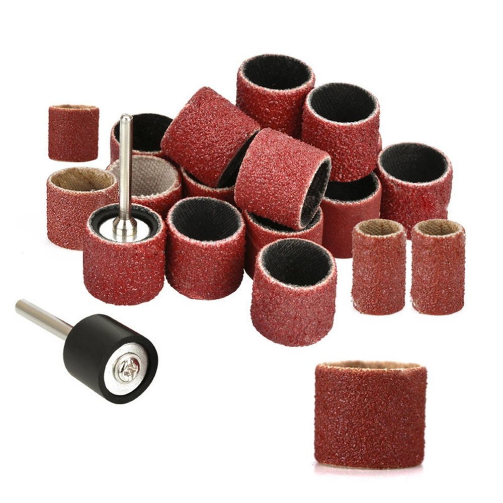 384PCS Drum Sanding Kit For Dremel Nail Drill Bits Accessories Rotary Tool Set C
