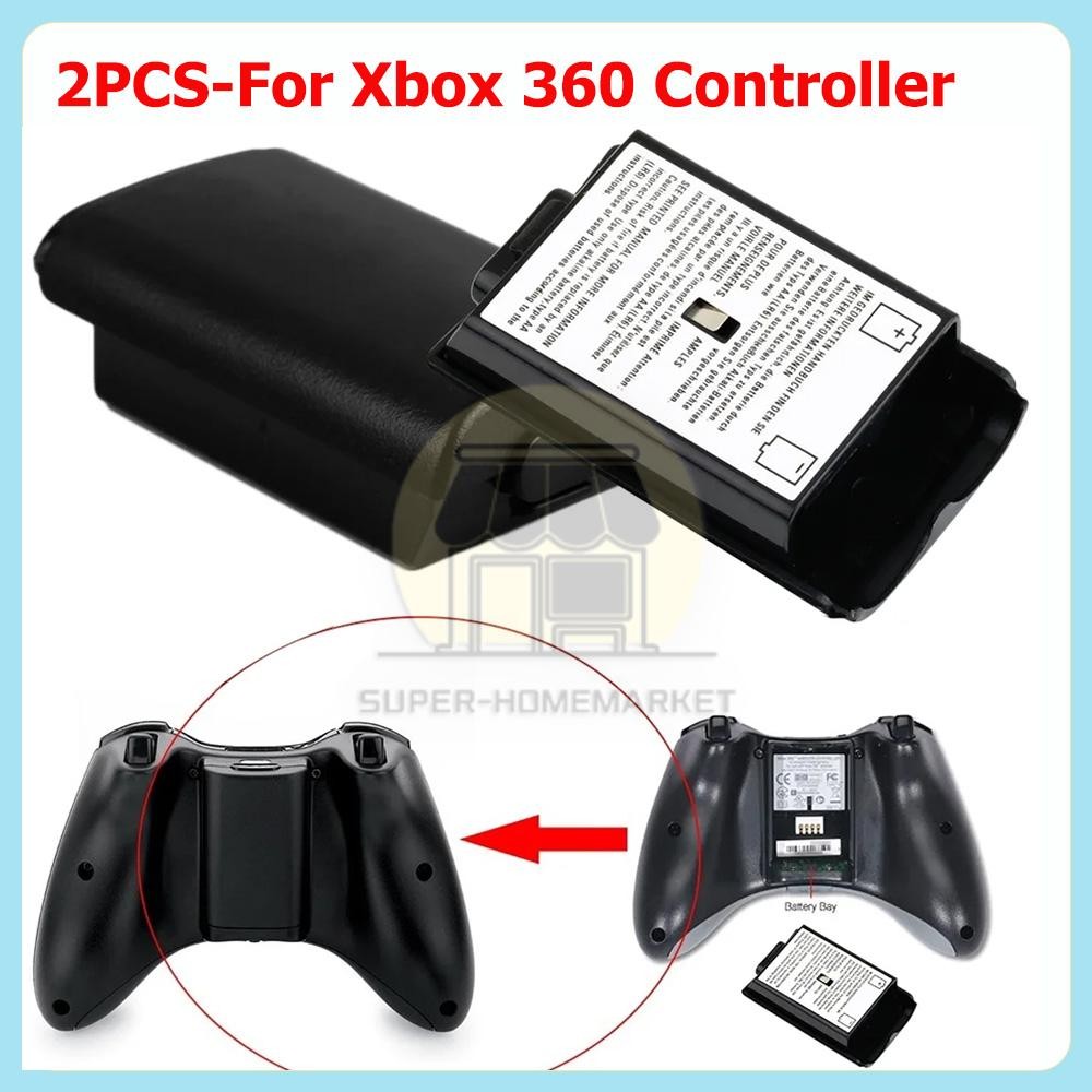 2pcs AA Battery Back Cover Case Shell Pack For Xbox 360 Wireless Controller US