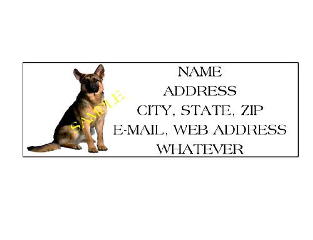 GERMAN SHEPHERD ADDRESS LABELS COOL!!! #3