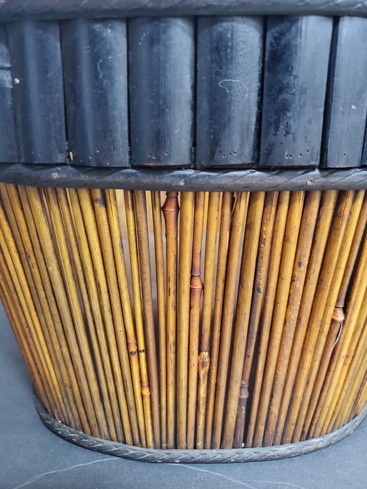 Vintage Oval Shaped Bamboo Basket