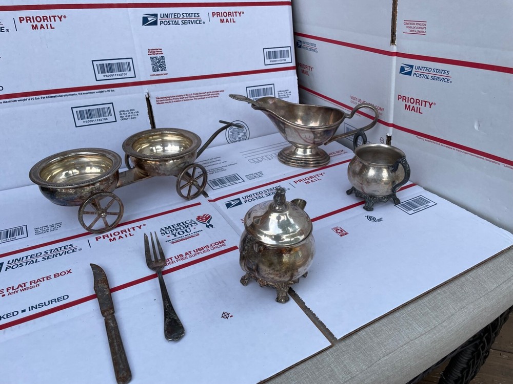 Silver china  set