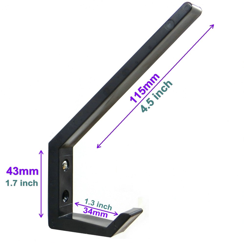2 pcs Multi-function Black /Skateboard / Plastic Wall Mount Rack Storage