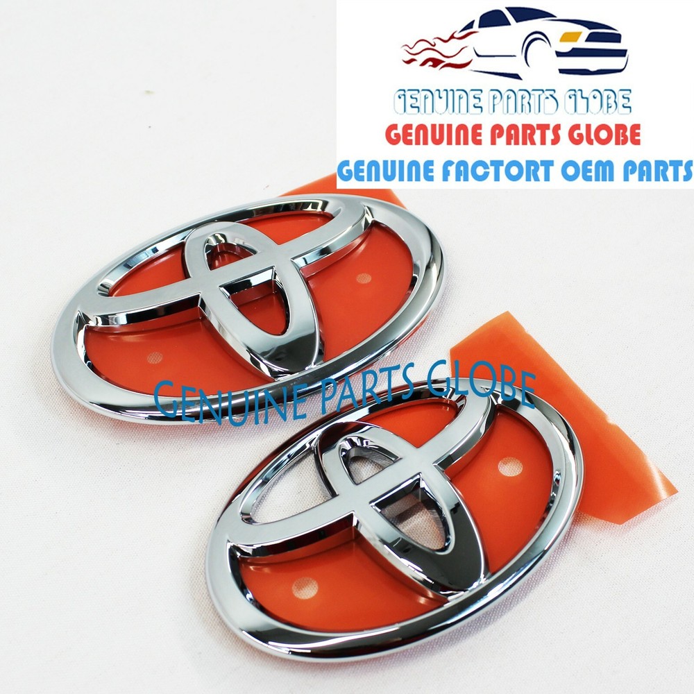 GENUINE OEM 13-16 TOYOTA 86 SCION FR-S FRONT RADIATOR & REAR LUGGAGE EMBLEM SET