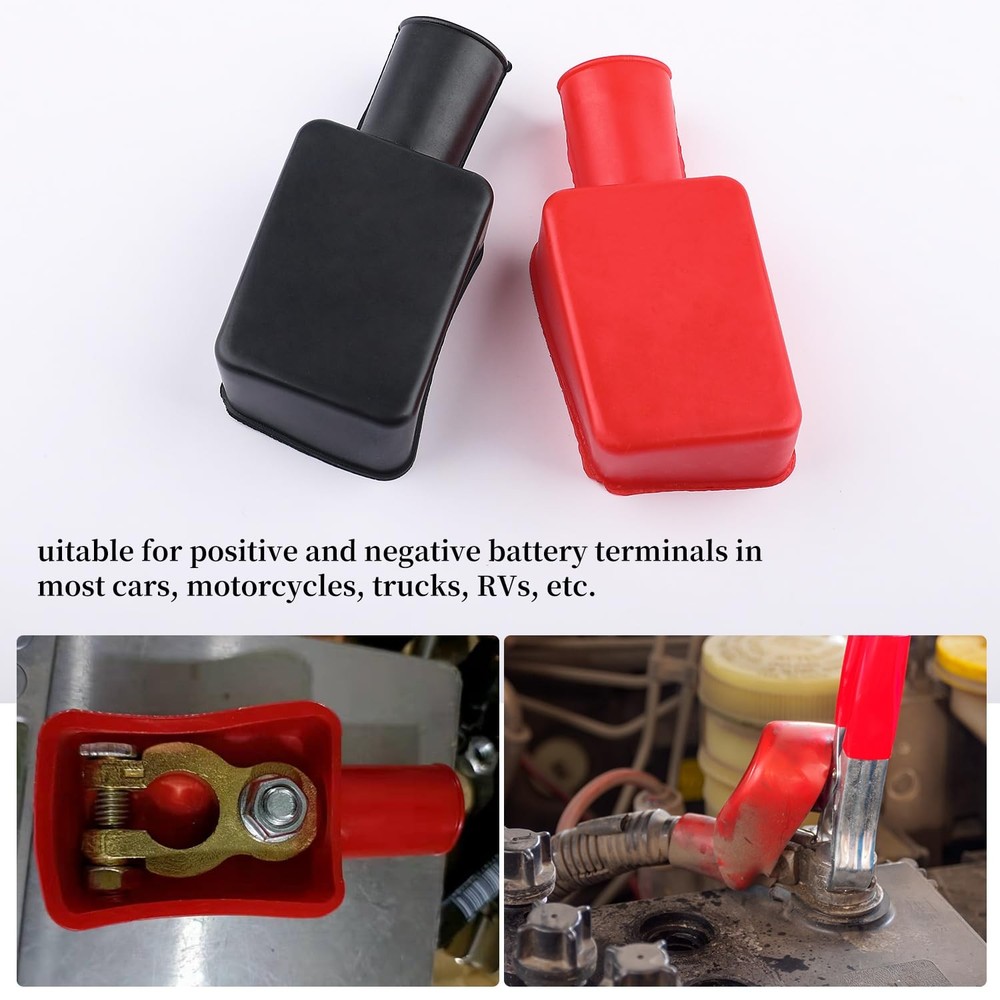 20 PCS Battery Terminal Covers Cap, Positive Negative Insulating Protector,...