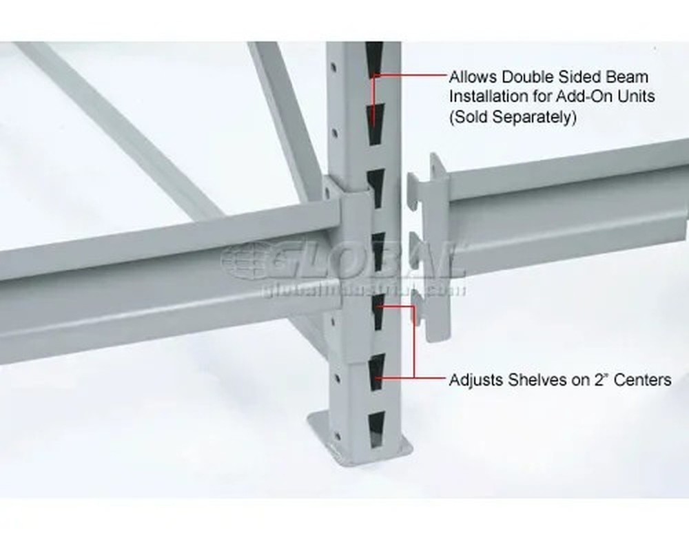 Global Industrial? Upright Frame, 24"D X 72"H